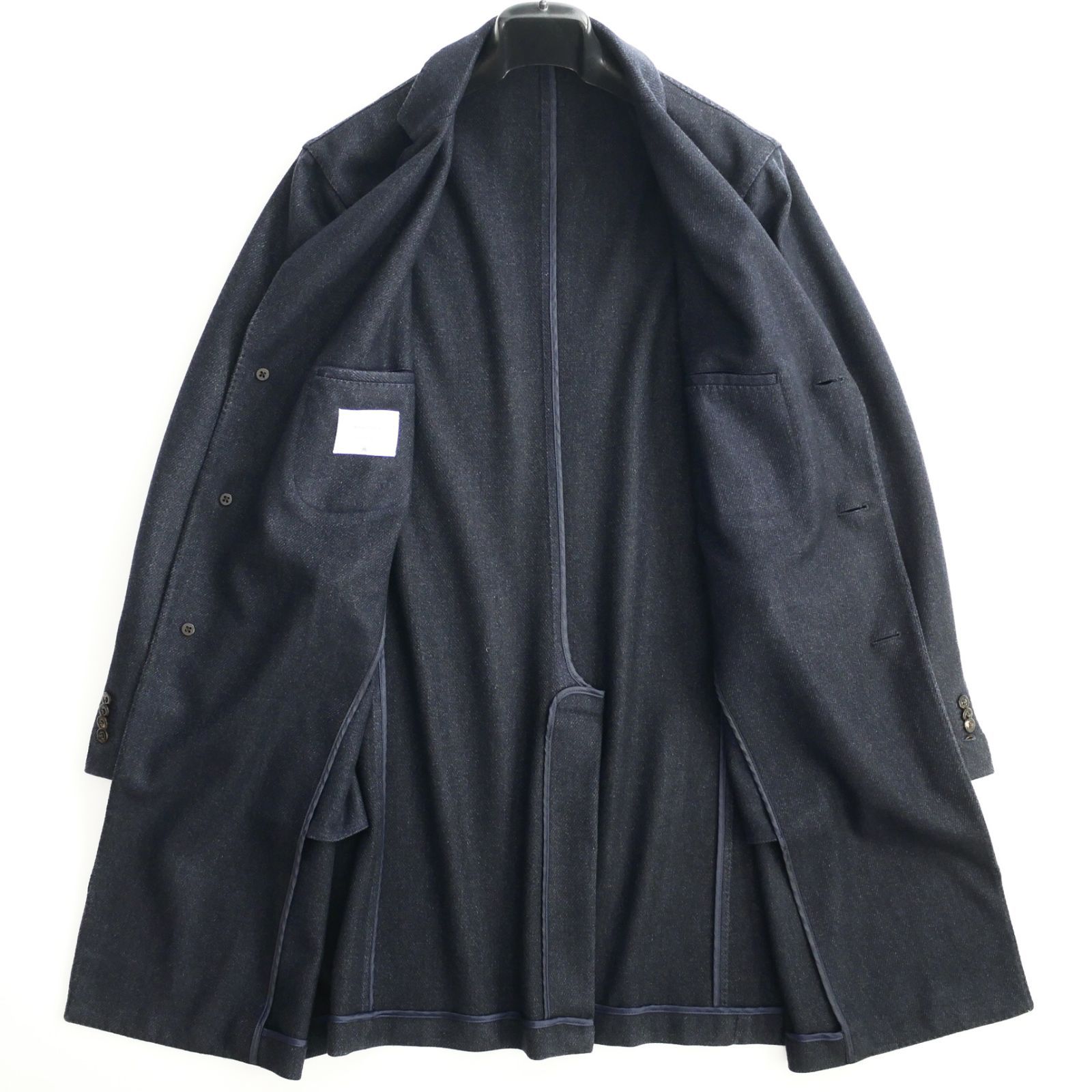 未使用 ボリオリ チェスターコート/国内正規/ 46（5415)babhj dt170○54○52や50の方も○BOGLIOLIボリオリ○繊細なメランジウール