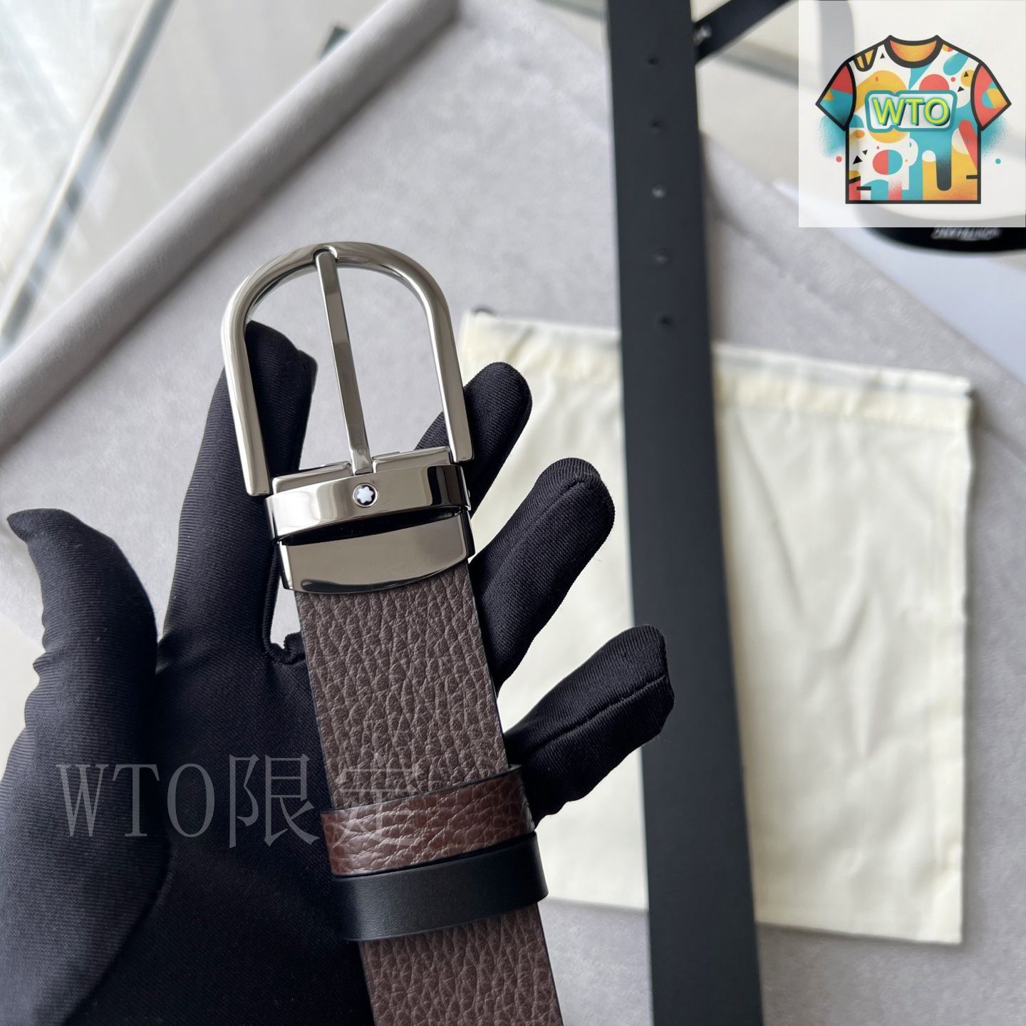 WTO通販 Horseshoe Buckle ホースシューバックル レザーベルト-WTO輸入-RWZ80