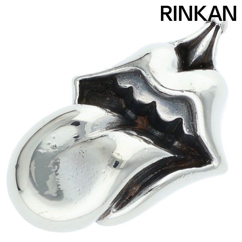 クロムハーツ LIPS TONGUE CHARM リップアンドタンチャーム シルバーネックレストップ メンズ