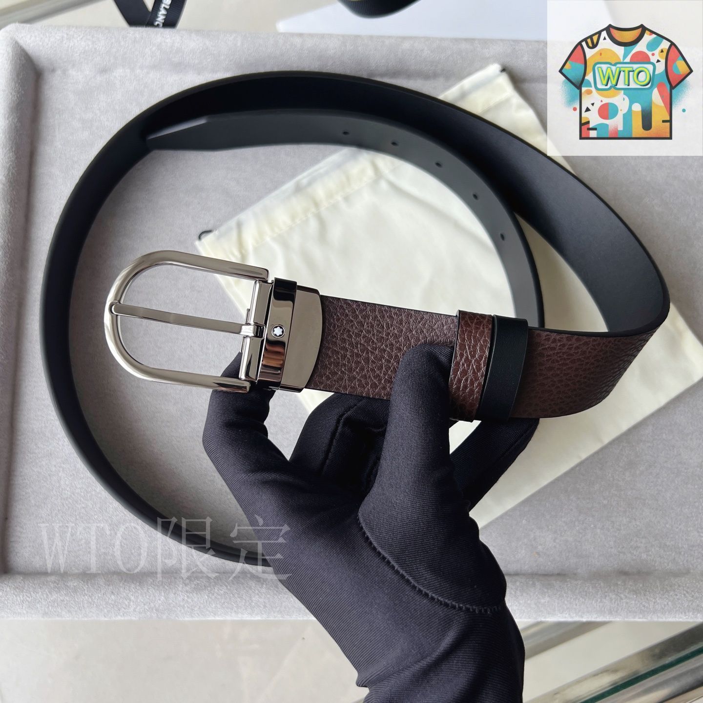 WTO通販 Horseshoe Buckle ホースシューバックル レザーベルト-WTO輸入-RWZ80