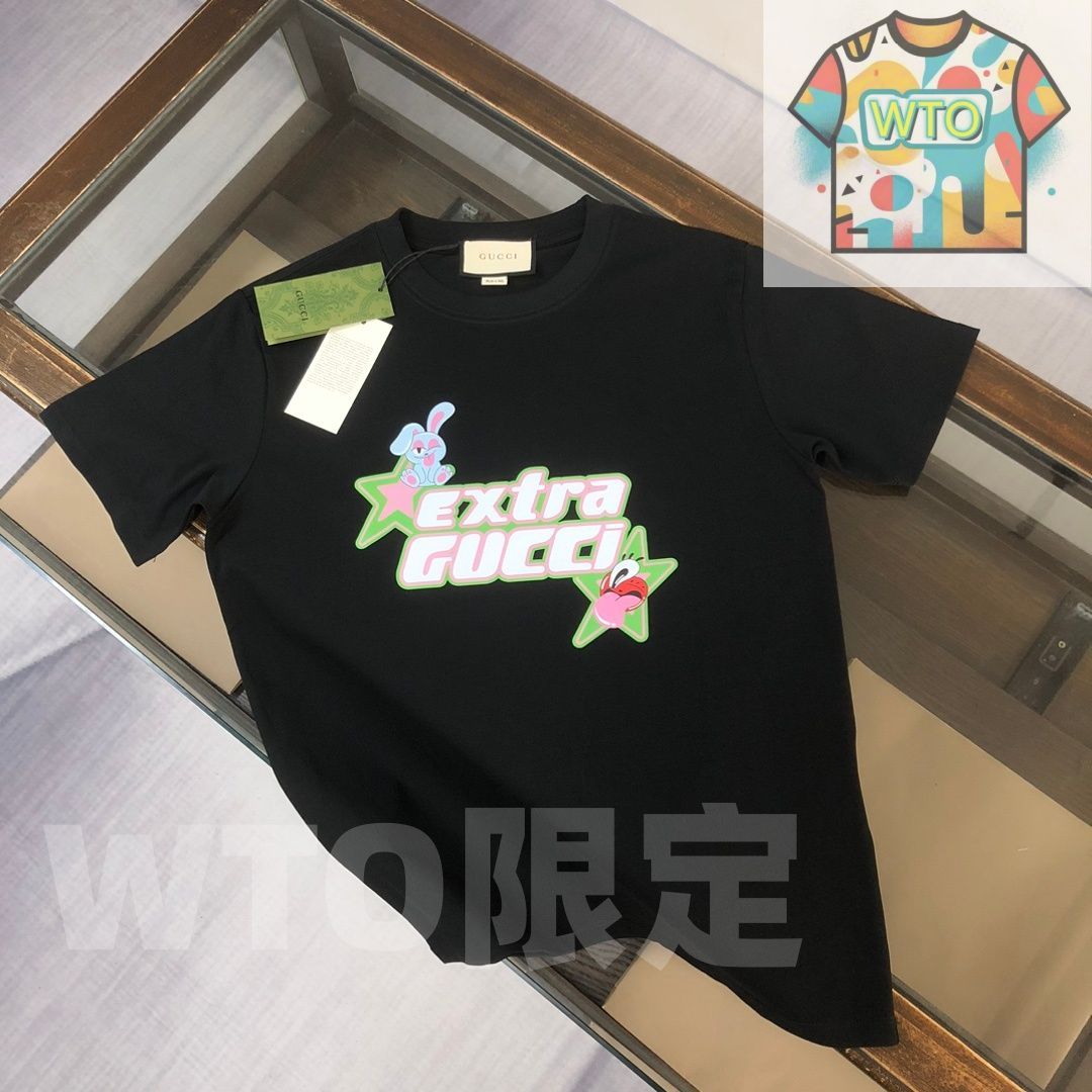 WTO通販 GUCCI クルーネックTシャツ - 高品質コットンで快適な着心地 -WTO輸入-OIL01