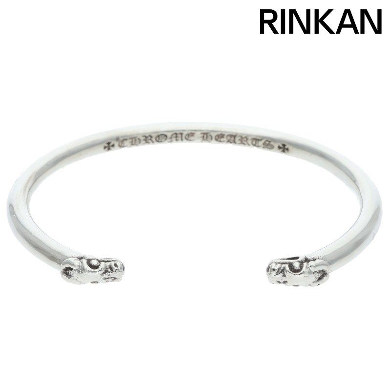 クロムハーツ BANGLE DOUBLE DOG ダブルドッグ シルバーブレスレット メンズ