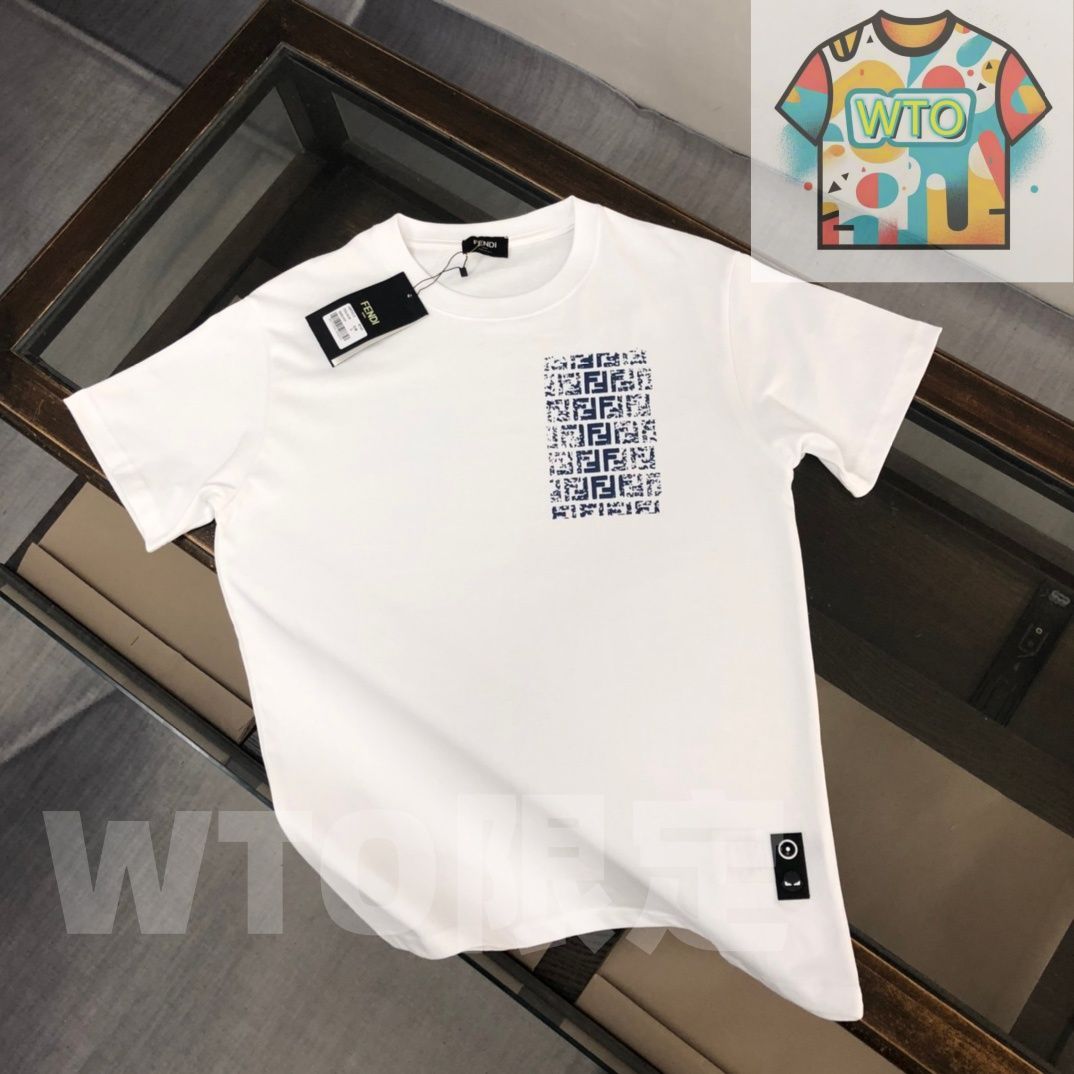 WTO通販 FENDI クルーネックTシャツ - 高品質コットンで快適な着心地 -WTO輸入-EVZ29