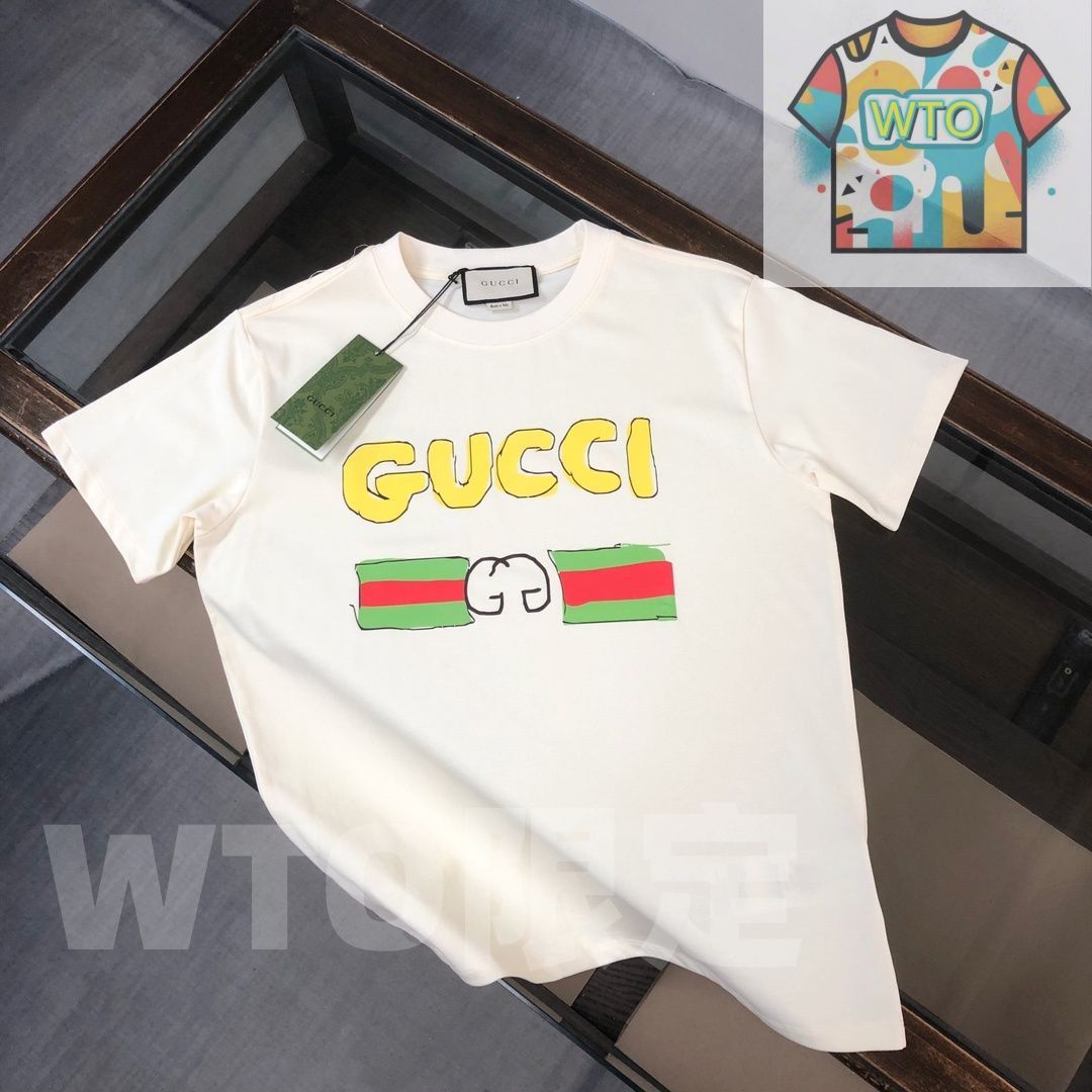 WTO通販 GUCCI クルーネックTシャツ - 高品質コットンで快適な着心地 -WTO輸入-XJQ05
