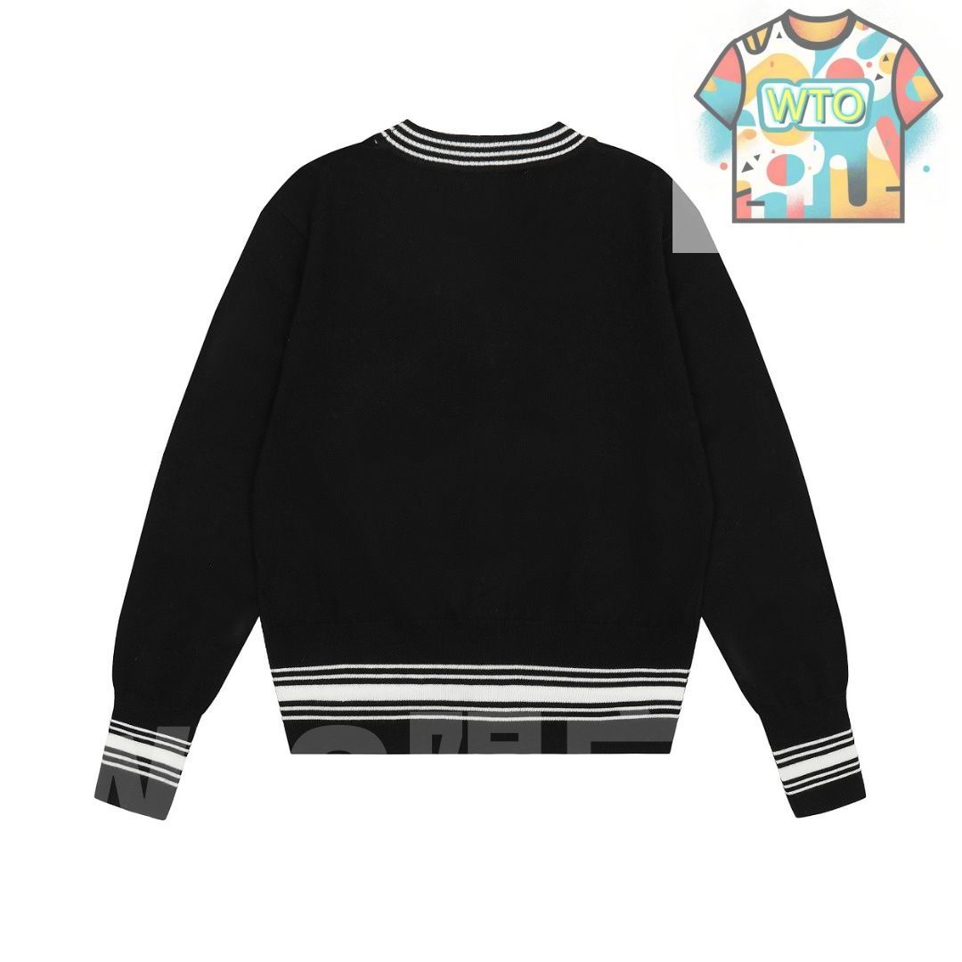 WTO通販 Vivienne Westwood レディース カーディガン 土星ロゴ刺繍 シーズンレス ホワイト＆ブラック ホワイト＆ブルー ブラック S-L -WTO輸入-ONN 92