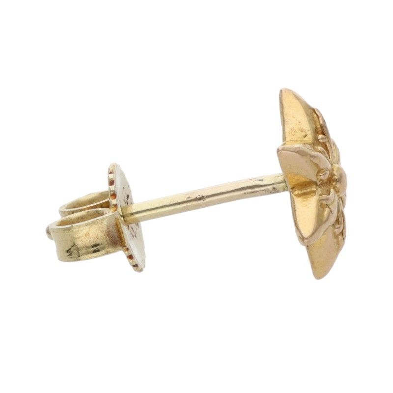 クロムハーツ 22K CO STAR/スタースタッド オールド ゴールドピアス