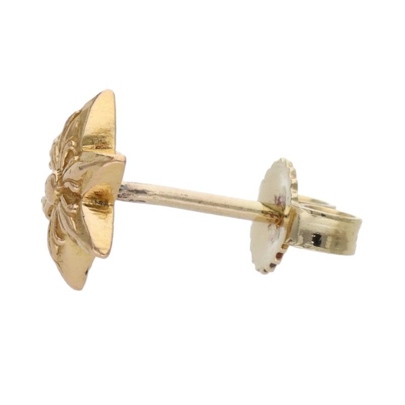 クロムハーツ 22K CO STAR/スタースタッド オールド ゴールドピアス