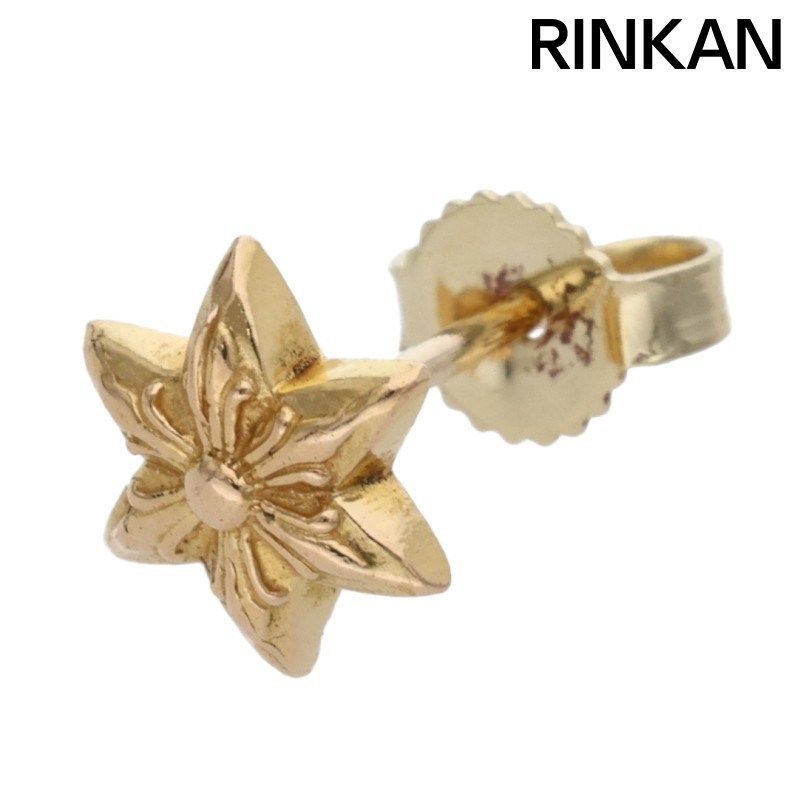 クロムハーツ 22K CO STAR スタースタッド ゴールドピアス メンズ