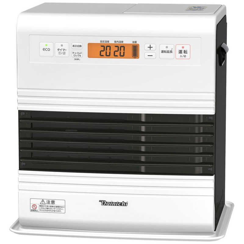 石油ファンヒーター スノーホワイト 木造10畳まで コンクリート13畳まで 対流式 FW 3722 GR W