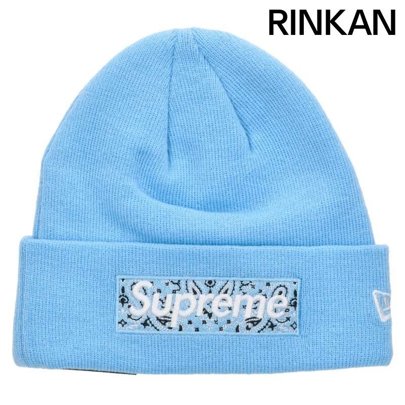 シュプリーム ×ニューエラ New Era New Era Bandana Box Logo Beanie バンダナボックスロゴビーニーキャップ メンズ