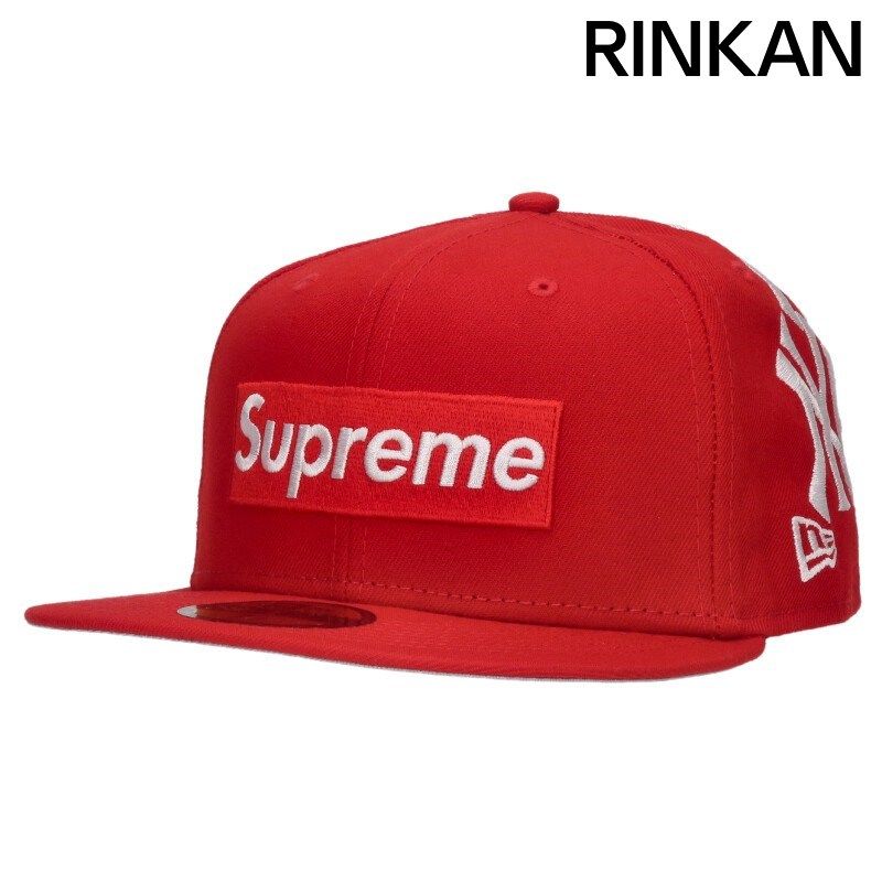シュプリーム ×ニューエラ Era 21 AW York Yankees Box Logo Cap ニューヨークヤンキースボックスロゴキャップ メンズ 7.5
