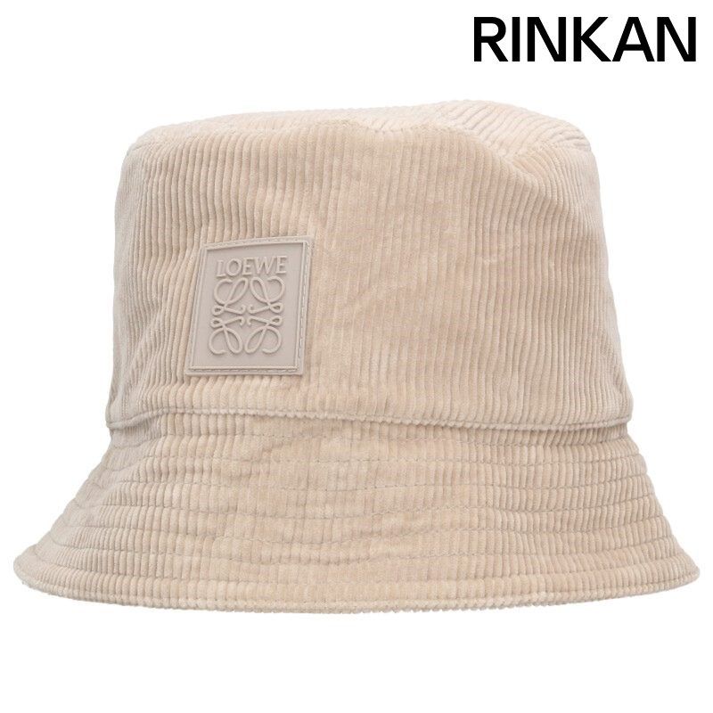 ロエベ K820HB1X65 ロゴパッチコーデュロイバケットハット メンズ 59