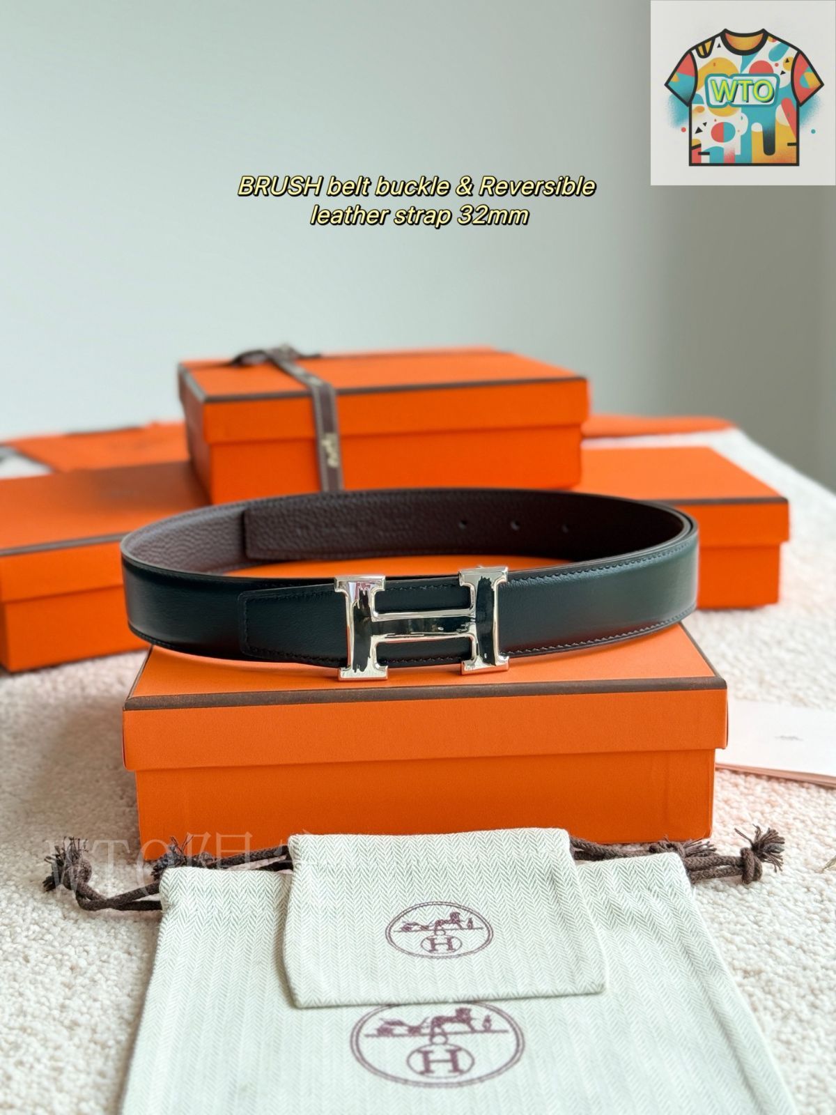 WTO通販 BRUSH ブラッシュ トゴレザー メンズベルト-WTO輸入-MIP45