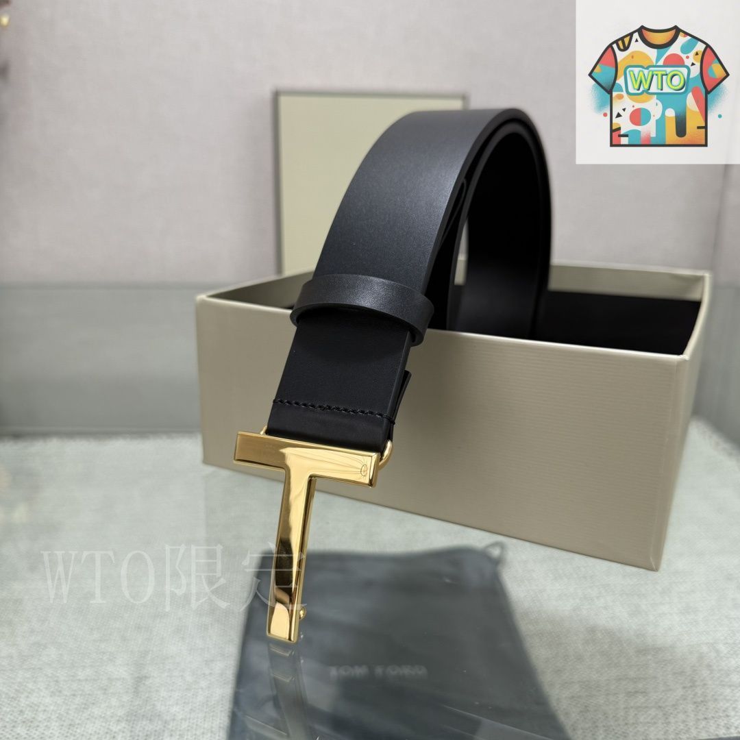 WTO通販 Tom Ford トムフォード ダブルフェイス トップレザー ベル-WTO輸入-VLV20