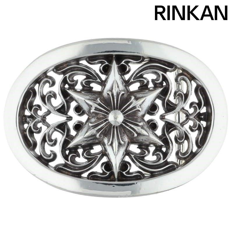 クロムハーツ BUCKL OVAL STAR 1 5 5クラシックオーバルスター シルバーバックル メンズ