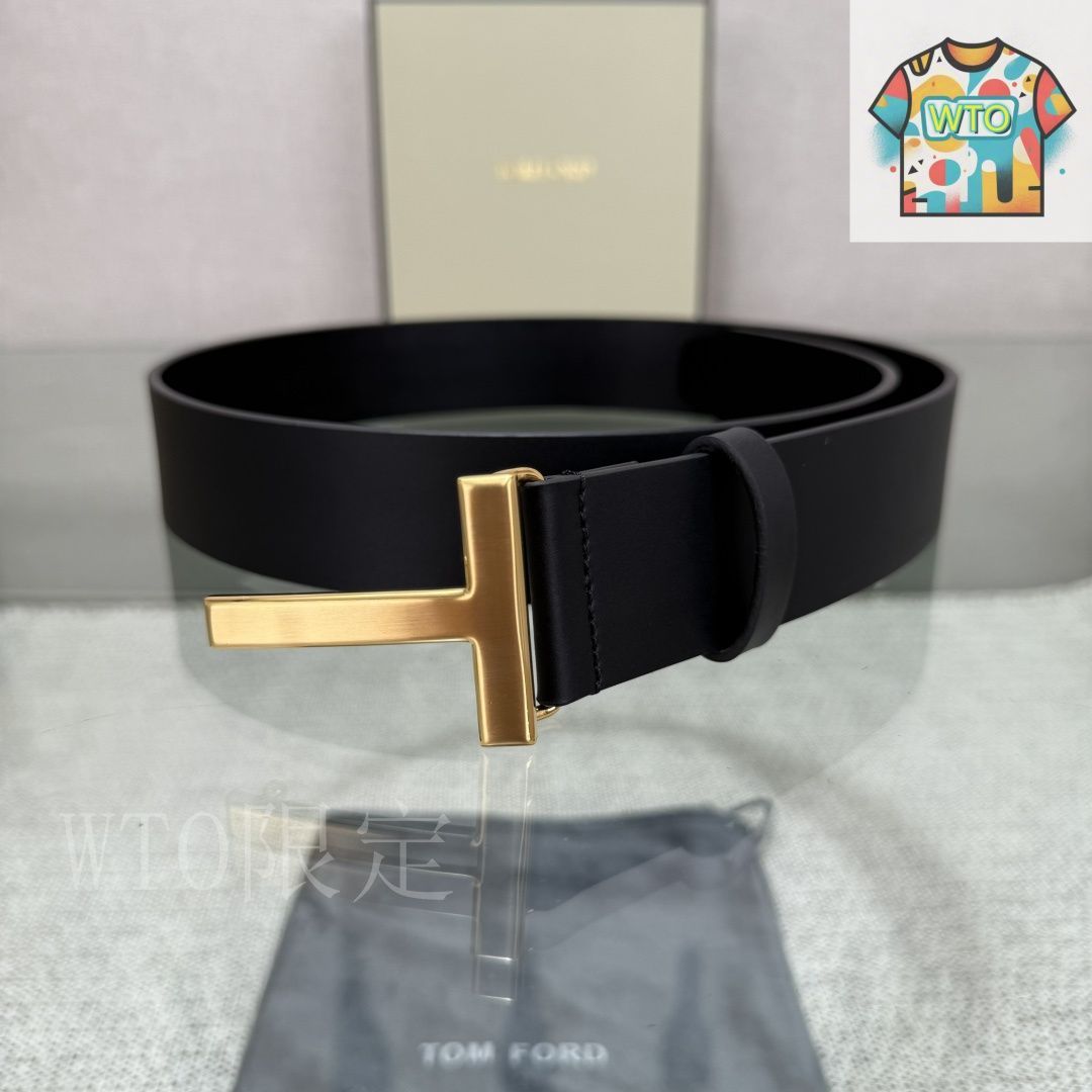 WTO通販 Tom Ford トムフォード ダブルフェイス トップレザー ベルト-WTO輸入-QWC22