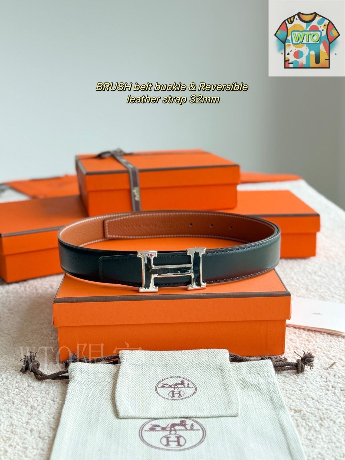 WTO通販 BRUSH ブラッシュ トゴレザー メンズベルト-WTO輸入-BFO05