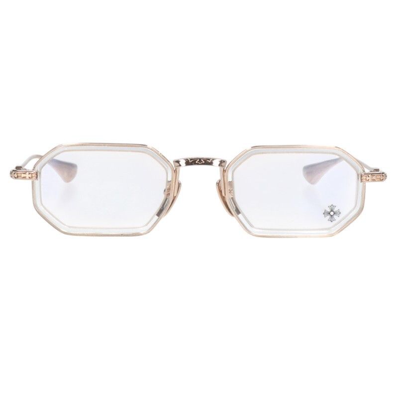 クロムハーツ STYLIDA メタルフレームクロステンプル眼鏡 メンズ