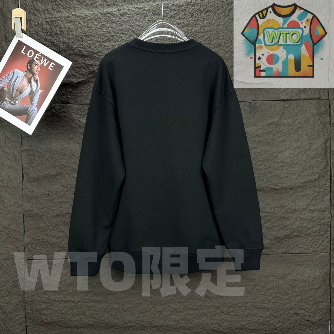 WTO通販 PRADA メンズ＆レディース スウェットシャツ ロゴプリント ブラック ホワイト XS-L -WTO輸入-UTS55 MERCADOAVALIA_COM_BR