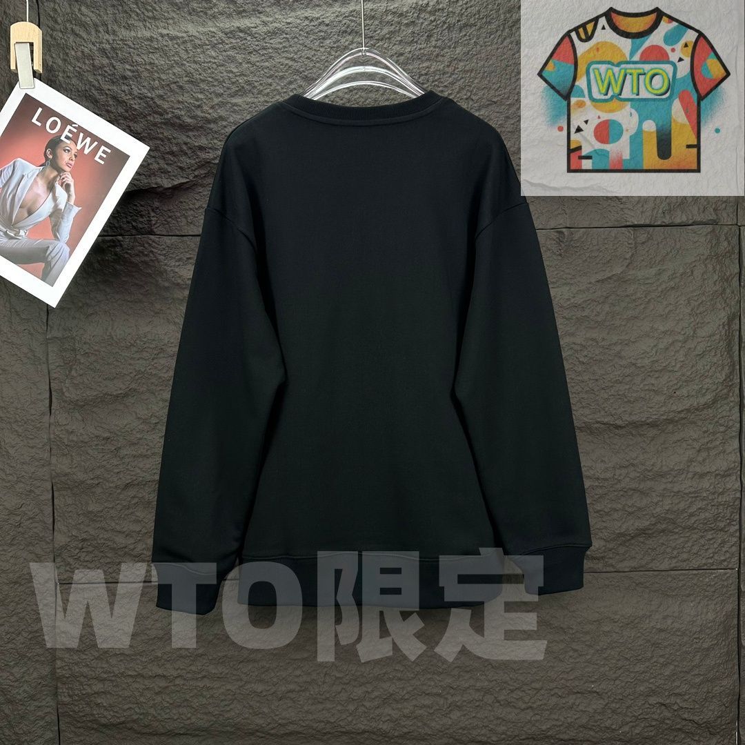 Gucci × Paris コラボ メンズ＆レディース スウェットシャツ ロゴプリント ブラック ベージュ XS-L