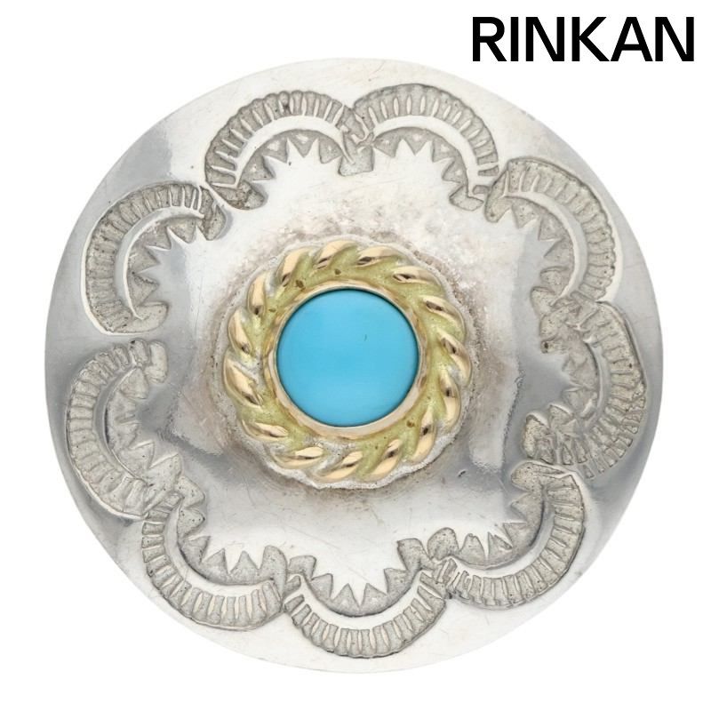 ゴローズ　オールド　Wターコイズホイールブレス スタンプ2羽　M ゴローズ オールド Wターコイズホイールブレス スタンプ2羽 M