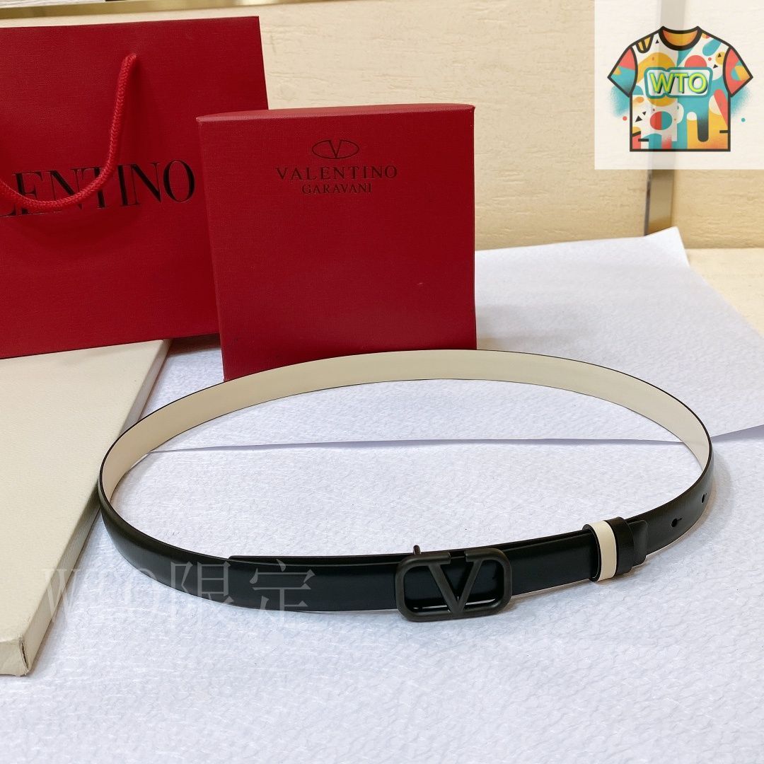 WTO通販 VALENTINO GARAVANI ヴァレンティーノ ガラヴァーニ VLOGO SIGNATURE レザーベルト-WTO輸入-PRU20