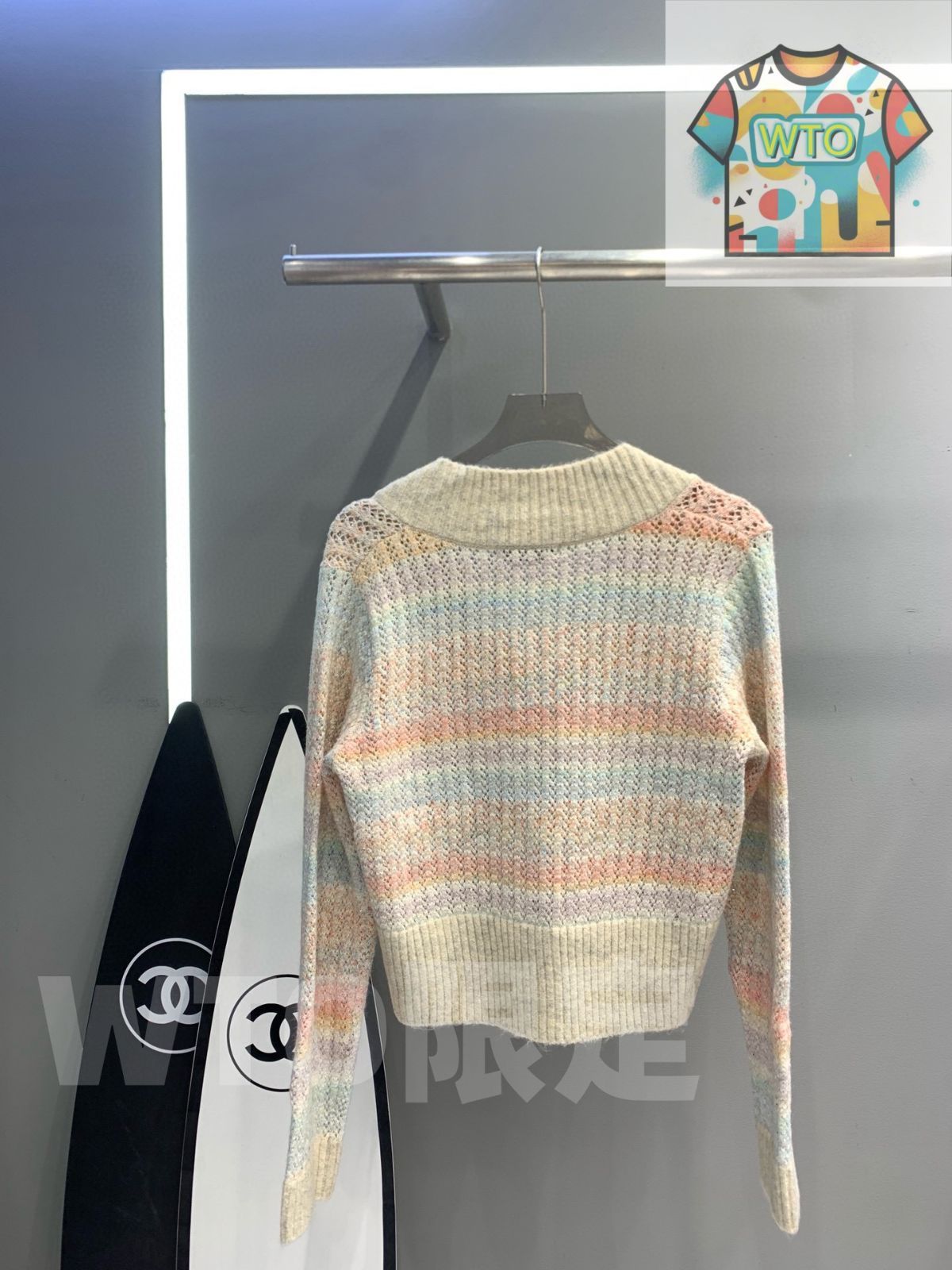 WTO通販 Dior レディース Vネック カーディガン ビー刺繍 ヤーン フリーサイズ -WTO輸入-OYO 11