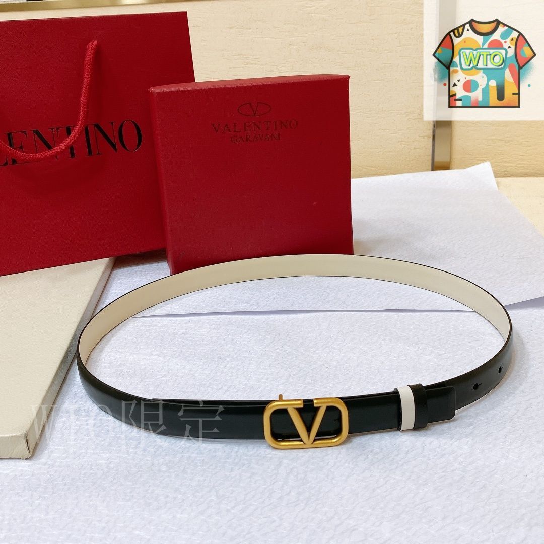 WTO通販 VALENTINO GARAVANI ヴァレンティーノ ガラヴァーニ VLOGO SIGNATURE レザーベルト-WTO輸入-UTT72