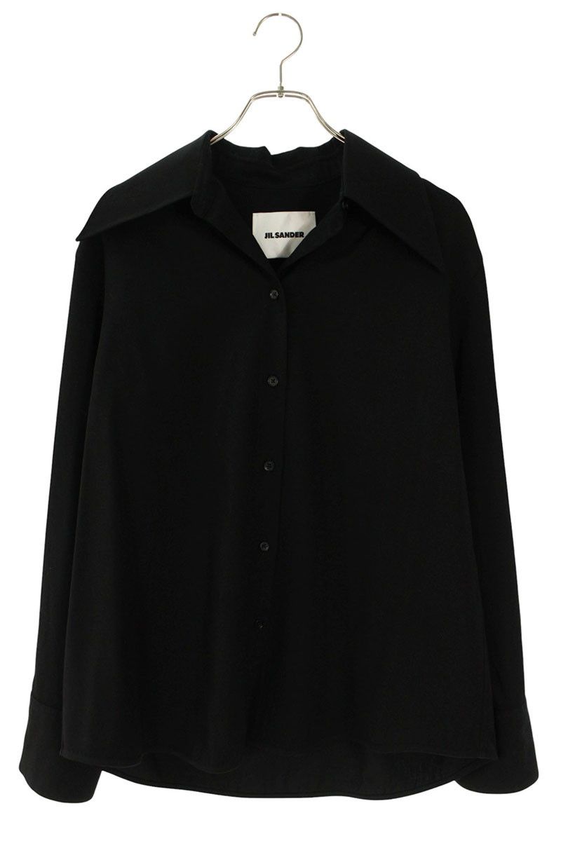 ジルサンダー JSPT602605WT20250012 ウールギャバジン長袖シャツ レディース 34