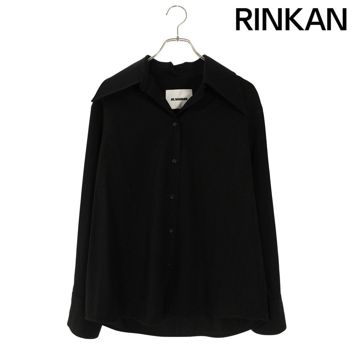 ジルサンダー JSPT602605WT20250012 ウールギャバジン長袖シャツ レディース 34