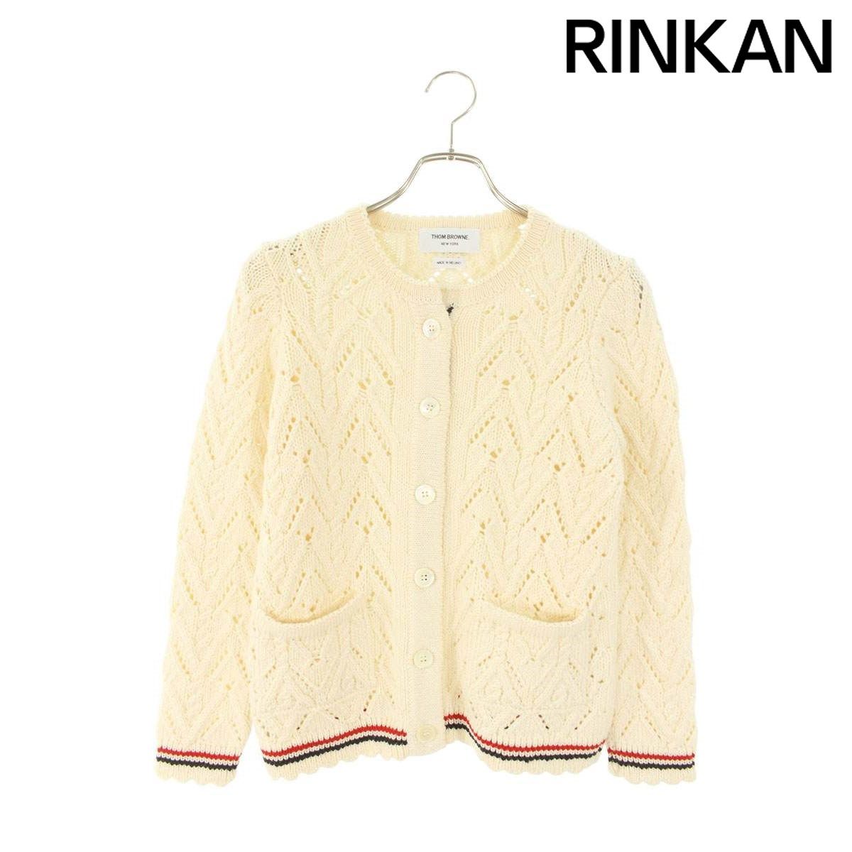 トムブラウン FKC421A-Y1024100 メリノウールカーディガン レディース 36