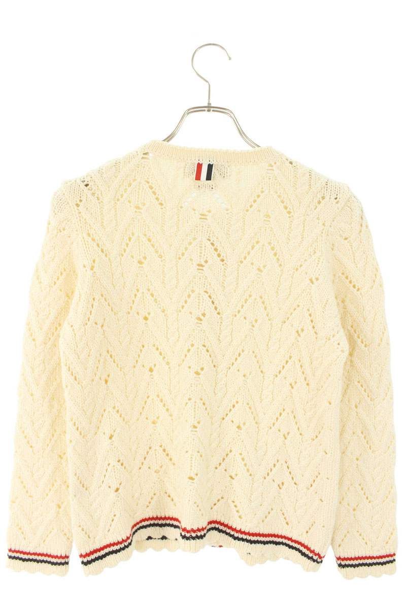  トムブラウン FKC 421 A- メリノウールカーディガン レディース 36 カーディガン ボレロ アンサンブル トップス