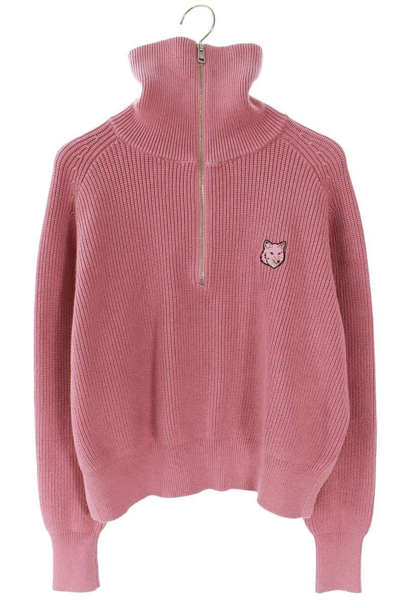 メゾンキツネ MW00807KT1098 ハイネックハーフジップニット レディース S