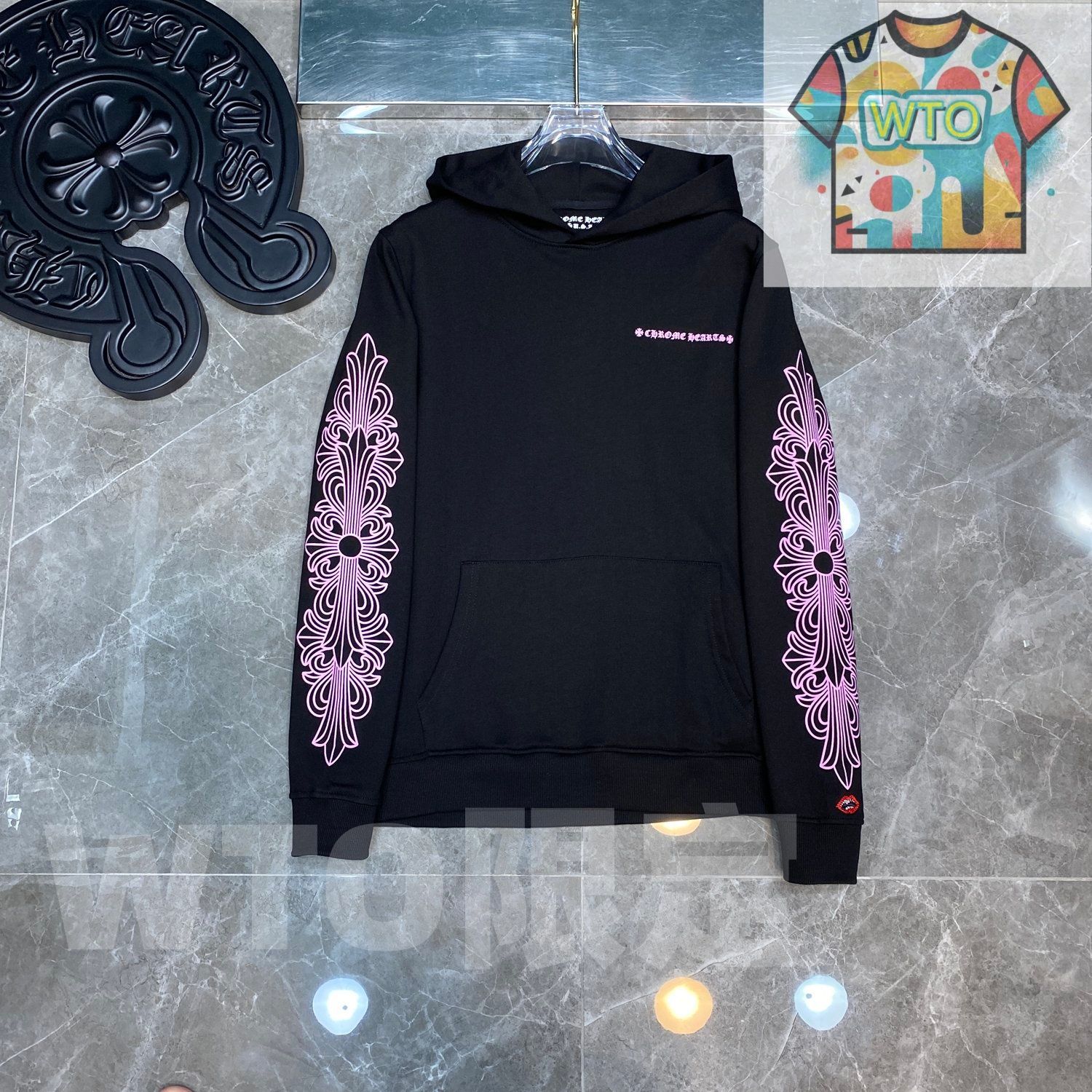 Chrome Hearts メンズ フーディー Matty Boy プリント ブラック S-XL