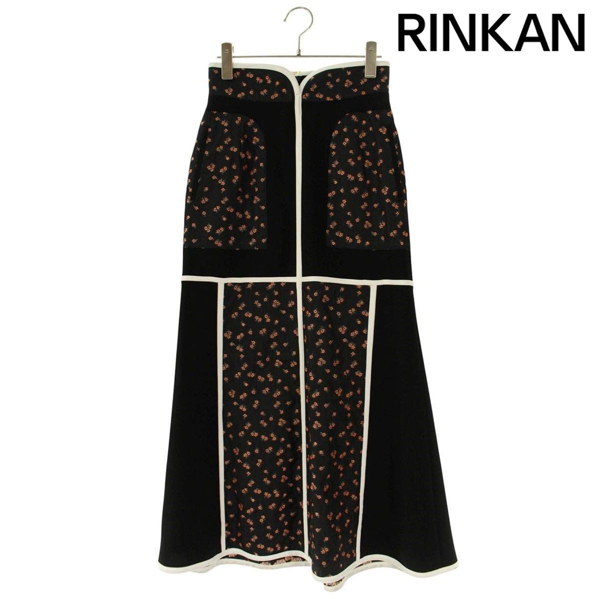 マメクロゴウチ 21AW MM21FW-SK041 シルク混花柄スカート レディース 1