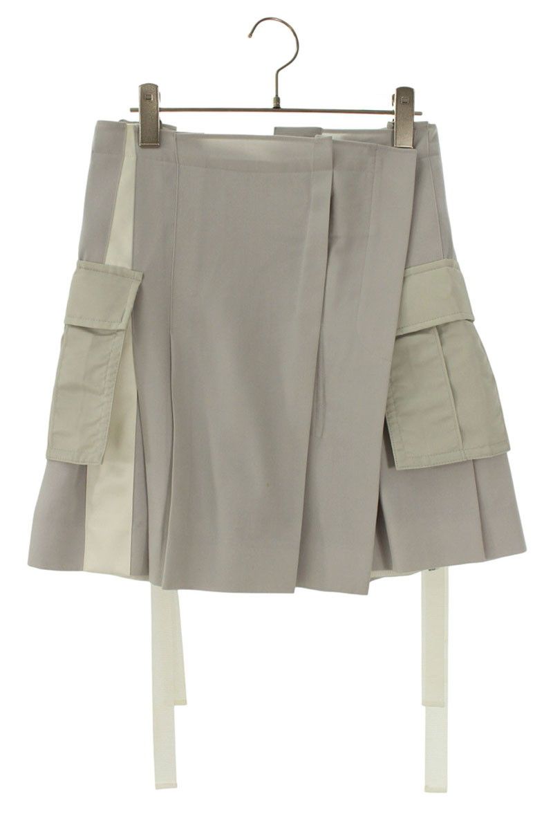 サカイ 22-05956 ドッキングプリーツミニスカート レディース