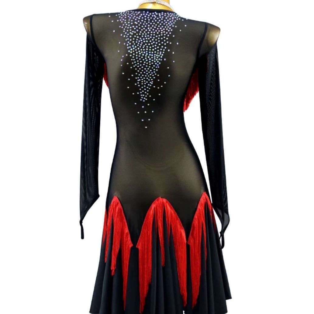  感 社交ダンス ドレス レディース 競技用 ステージ 舞台衣装 発表会 ダンスウェア ラテン サンバ ルンバ チャチャ ワルツ タンゴ モダンダンス パーティー 演出服 フラメンコ ベリーダンス フォーマルドレス P-97 ドレス ダンス衣装 社交ダンス