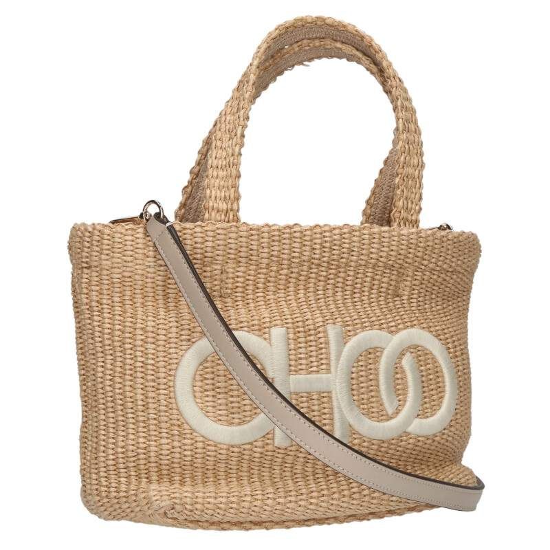 ジミーチュウ ラフィア2wayハンドバッグ レディース