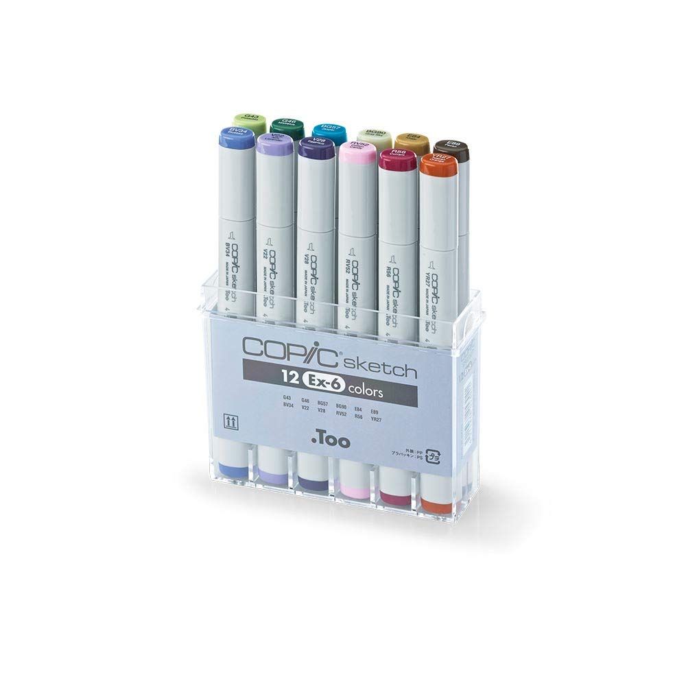 コピック スケッチ 12色 EX-1 未使用未開封 コピック スケッチ 12色 EX
