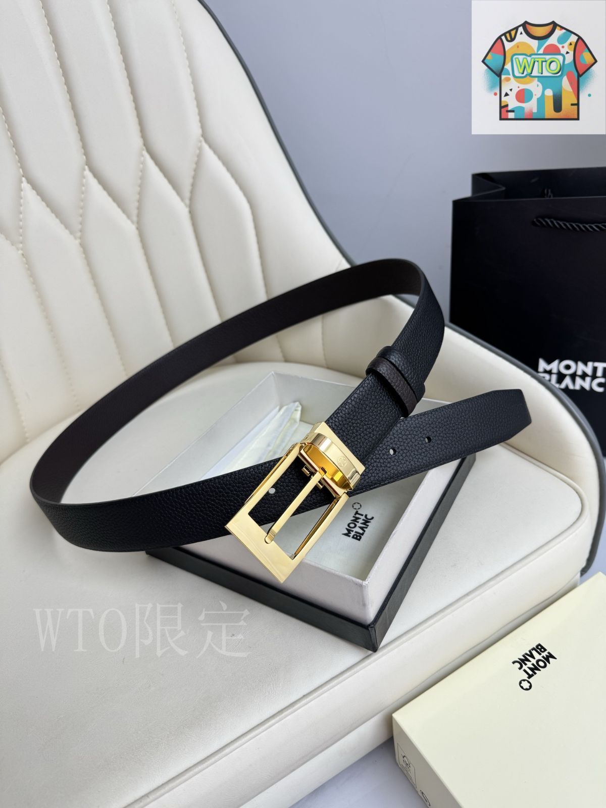 WTO通販 Montblanc モンブラン レザーベルト-WTO輸入-TXP03