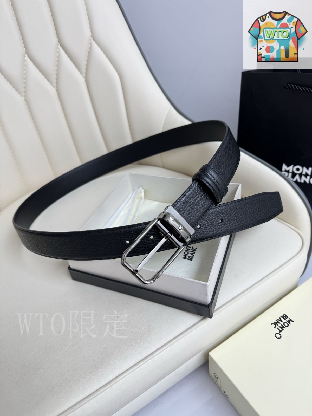 WTO通販 Montblanc モンブラン レザーベルト-WTO輸入-QMM43