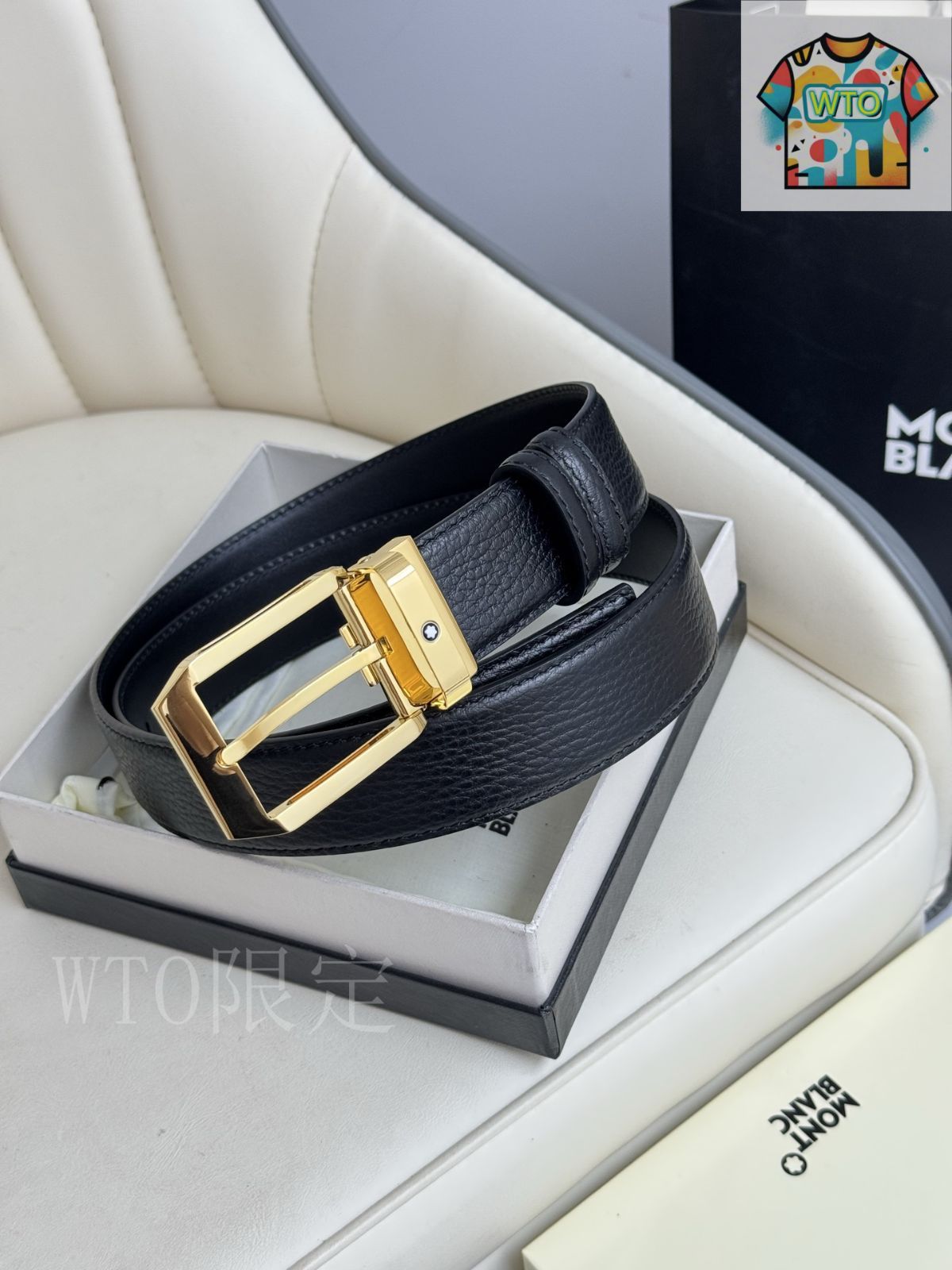 WTO通販 Montblanc モンブラン レザーベルト-WTO輸入-DFL58