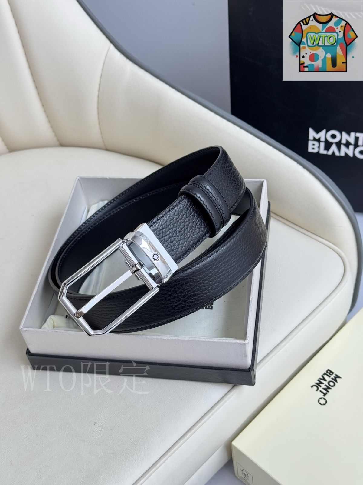 WTO通販 Montblanc モンブラン レザーベルト WTO輸入 FUA 75