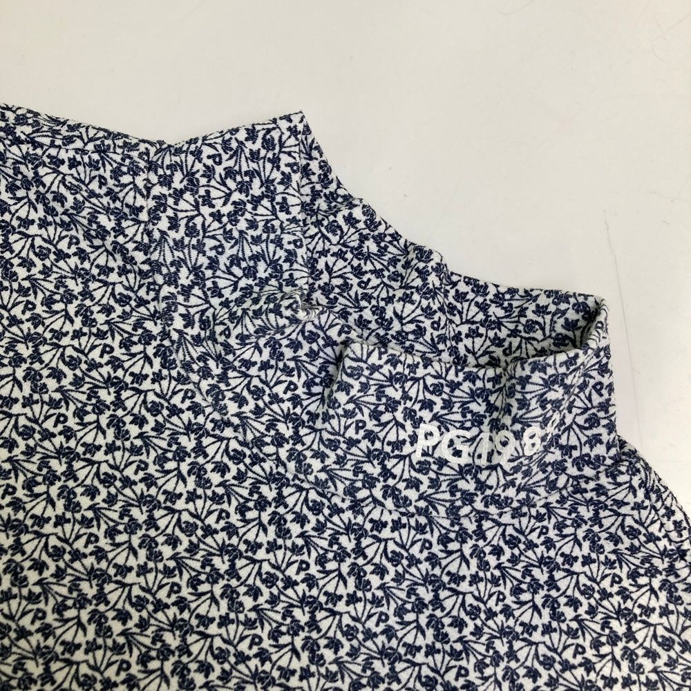 ハイネック半袖Tシャツ 総柄