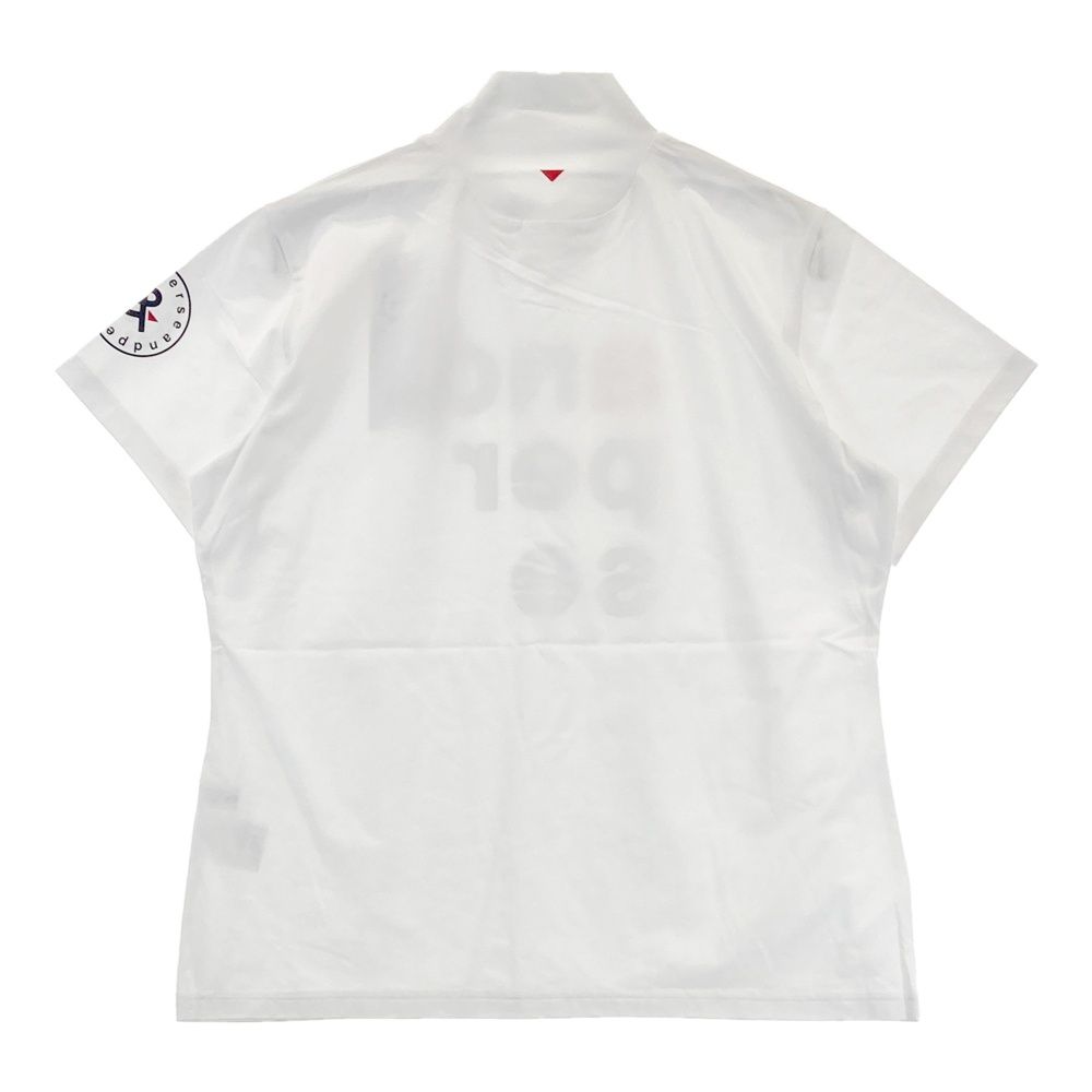 サイズ LL AND PER SE アンパスィ モデル ハイネック 半袖Tシャツ ホワイト系 ゴルフウェア レディース ストスト