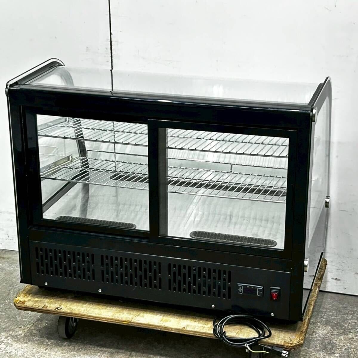 レマコム 卓上対面冷蔵ショーケース RCS-T90S2RB W880×D568×H686 冷蔵