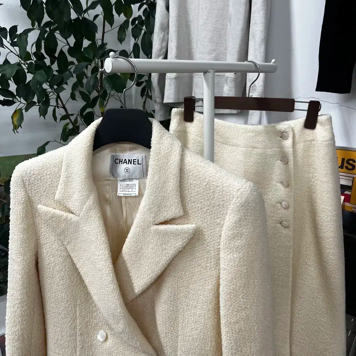 シャネル ツイード セットアップ 38 42