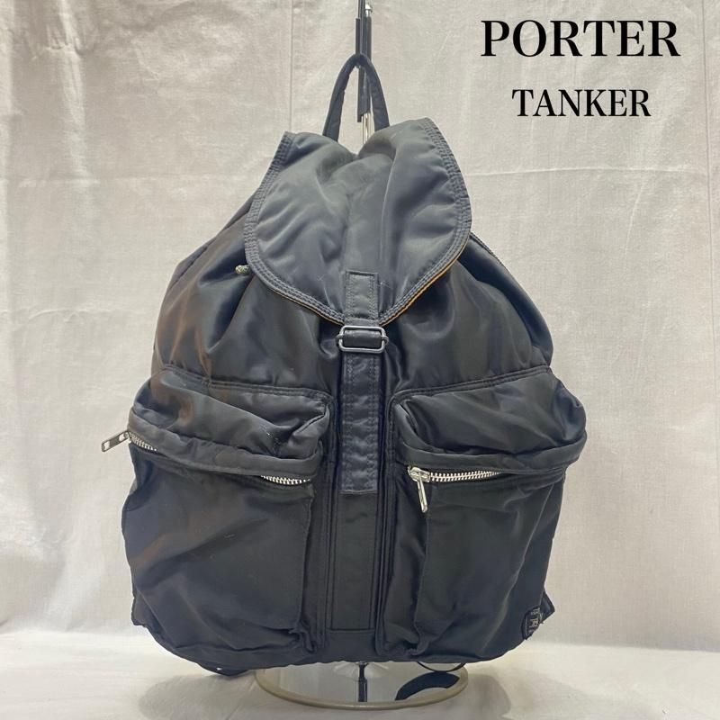 ポーター 吉田カバン PORTER TANKER リュックサック black×orange メンズ 表記無し ISItems 古着 50146665