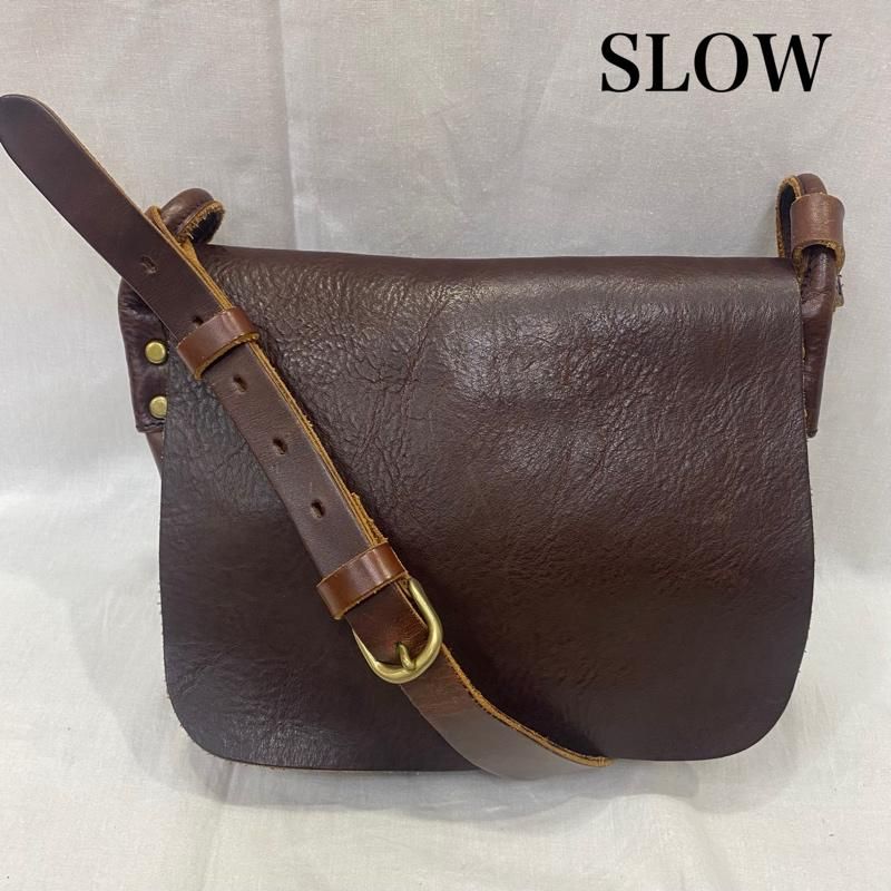 スロウ レザーショルダーバッグ ブラウン メンズ 表記無し ISItems 古着 50146666