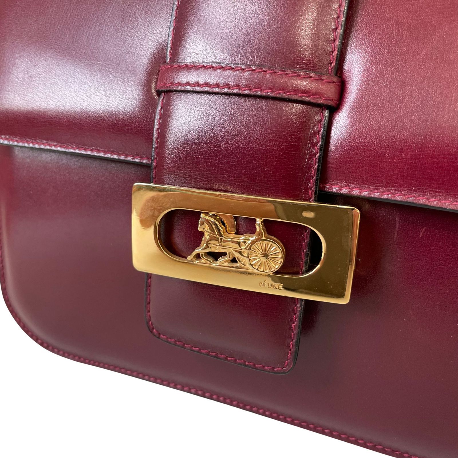 美品/希少カラー】CELINE セリーヌ 馬車金具 ホースキャリッジ